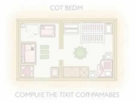 Diagram illustrating space-saving nursery layouts